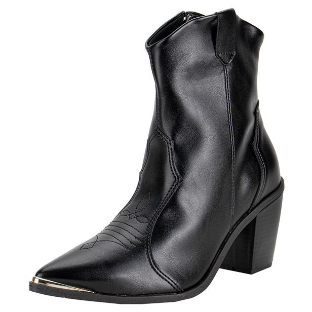 Bota Feminina Country Cano Baixo Vizzano 3070108 PRETO 34