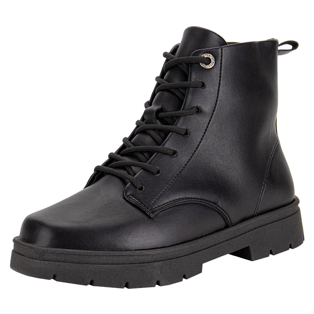 Bota Feminina Coturno Vizzano 3101101 PRETO cloviscalcados