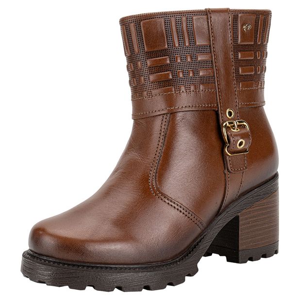 Bota Feminina Cano Baixo Pegada 281311 CAMEL 33