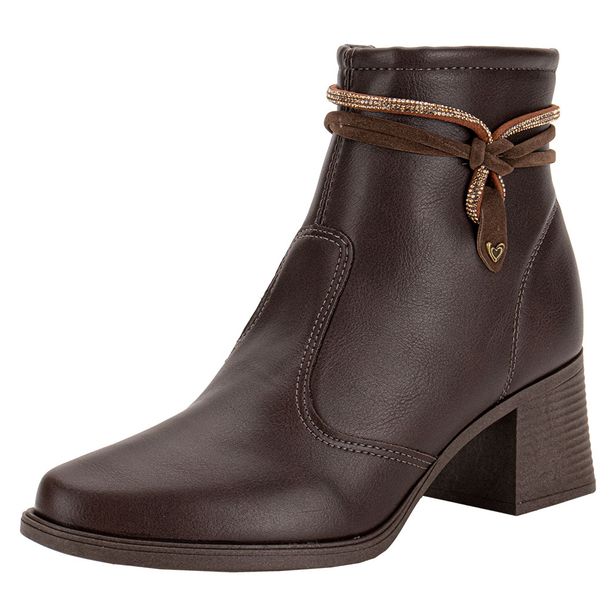 Bota Feminina Cano Baixo Mississipi MC852 CAFÉ 34