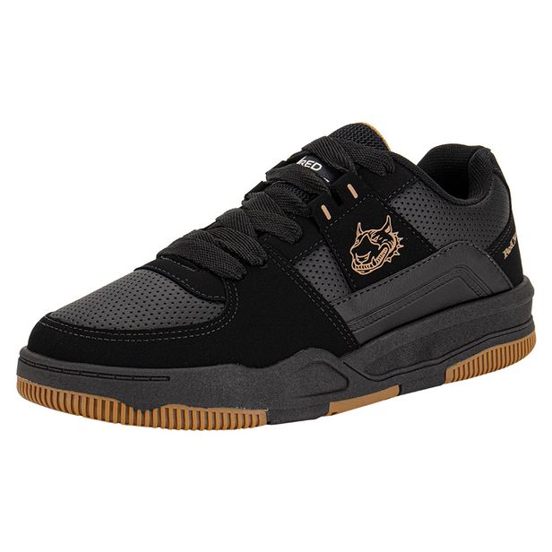 Tênis Masculino Zand Red Nose 861 PRETO/BEGE 38