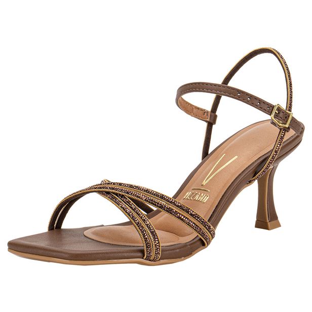 Sandália Feminina Salto Taça Vizzano 6536105 CHOCOLATE 35