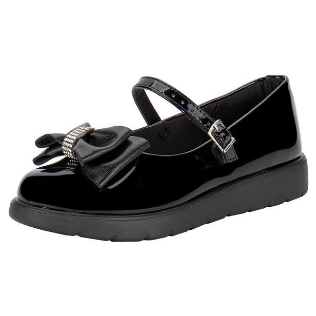 Sapatilha Infantil Feminina Molekinha 2586101 VERNIZ/PRETO 28
