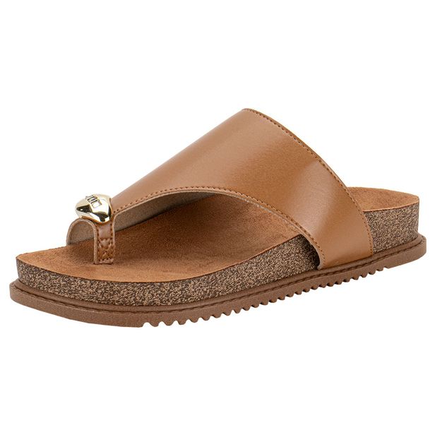 Tamanco Feminino Flat Beira Rio 8524110 CAMEL 34