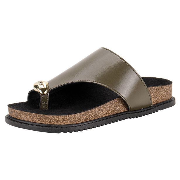 Tamanco Feminino Flat Beira Rio 8524110 OLIVA 34