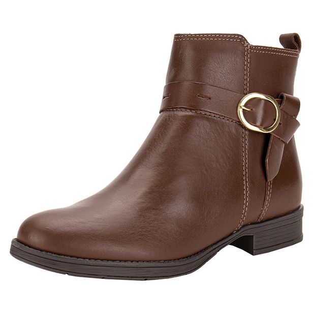 Bota Feminina Cano Baixo Bottero 361707 CAFÉ 34