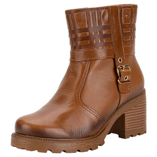 Bota Feminina Cano Baixo Pegada 281311 CARAMELO 34