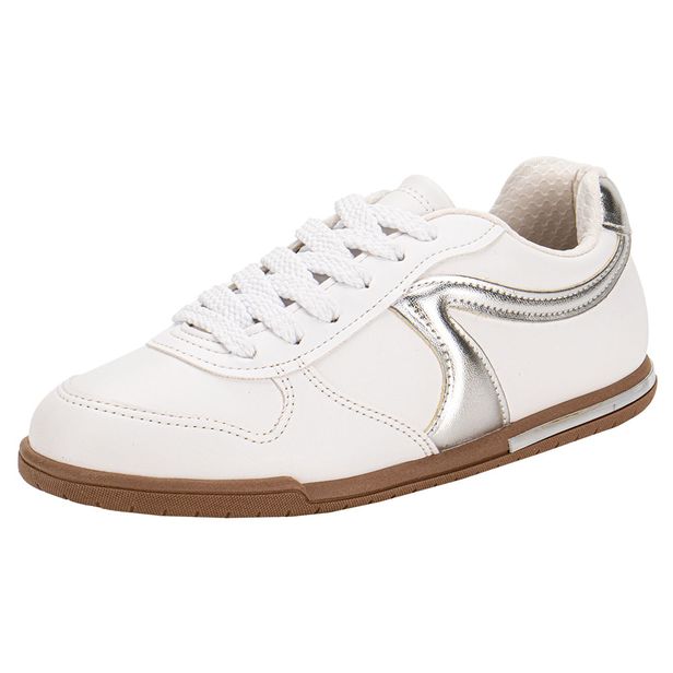 Tênis Feminino Casual Beira Rio 4326101 BRANCO/PRATA 34