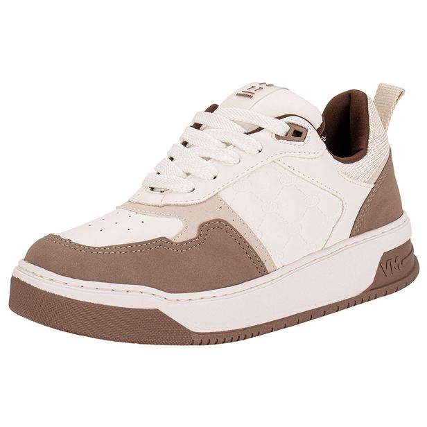 Tênis Feminino Casual Via Marte 232001 BEGE/BRANCO 34