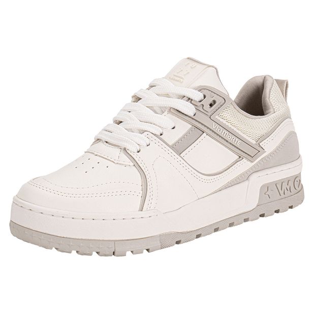 Tênis Feminino Casual Via Marte 208002 BRANCO/CINZA 34