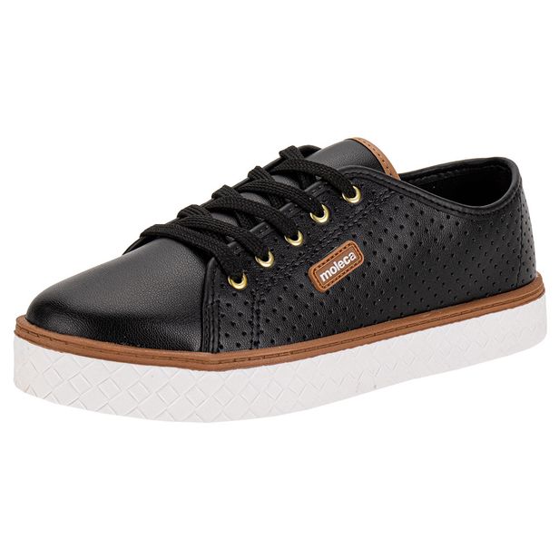 Tênis Feminino Casual Moleca 5712205 PRETO 34