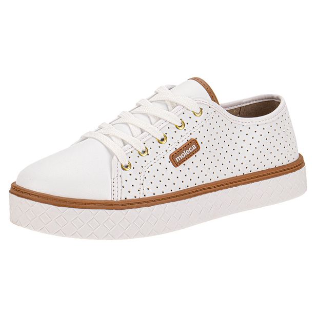 Tênis Feminino Casual Moleca 5712205 BRANCO 34