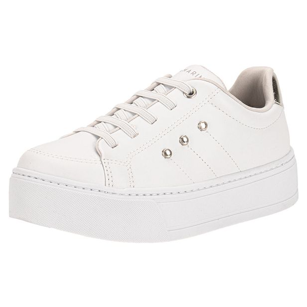 Tênis Feminino Casual Ramarim 2597121 BRANCO/CINZA 34