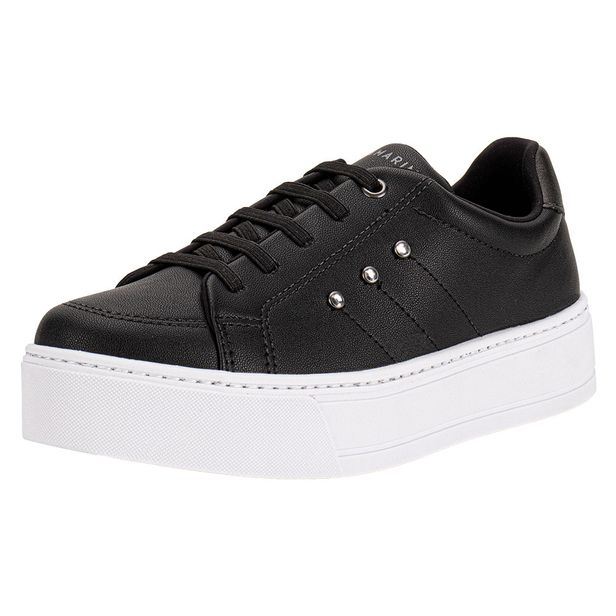 Tênis Feminino Casual Ramarim 2597121 PRETO/BRANCO 34
