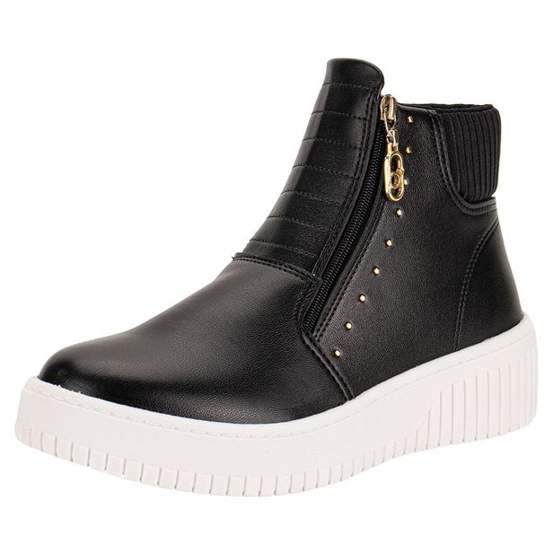 Tênis Feminino Cano Alto Beira Rio 4316109 PRETO 34