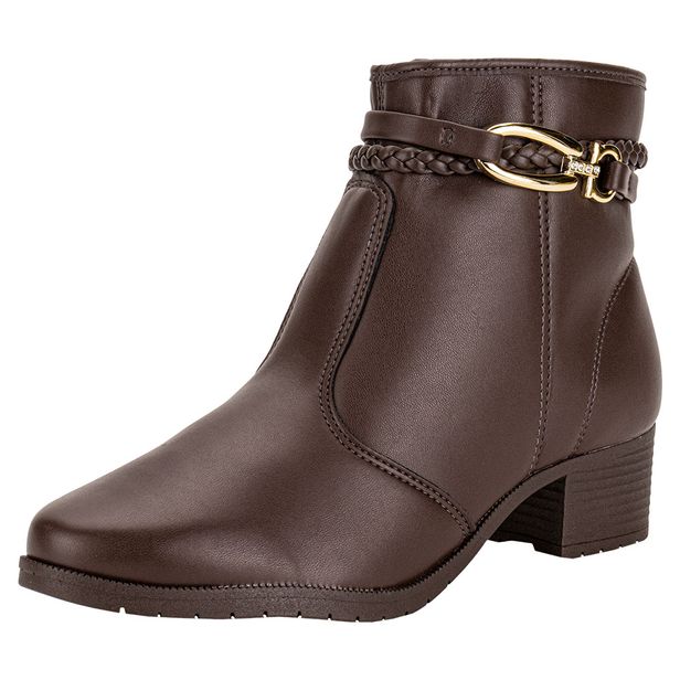 Bota Feminina Cano Baixo Moleca 5346102 CAFÉ 34