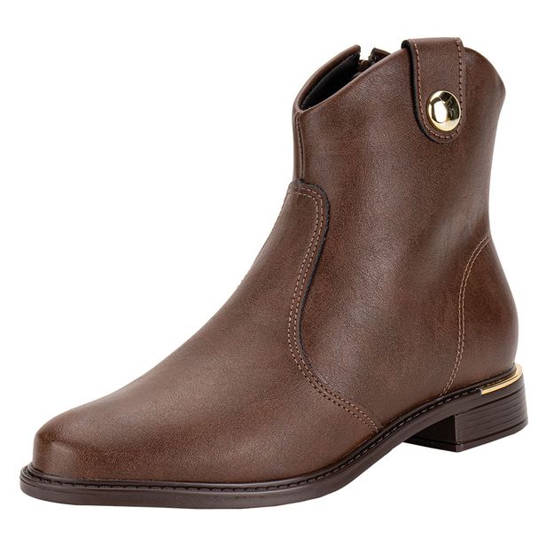 Bota Feminina Cano Baixo Vizzano 3077120 CAFÉ 34