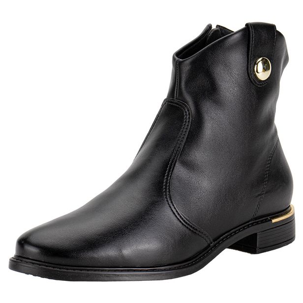 Bota Feminina Cano Baixo Vizzano 3077120 PRETO 34