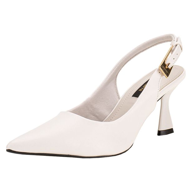 Sapato Feminino Salto Taça Via Marte 145012 BRANCO 34