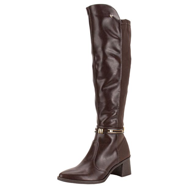 Bota Feminina Cano Alto Mississipi ME771 CAFÉ 34