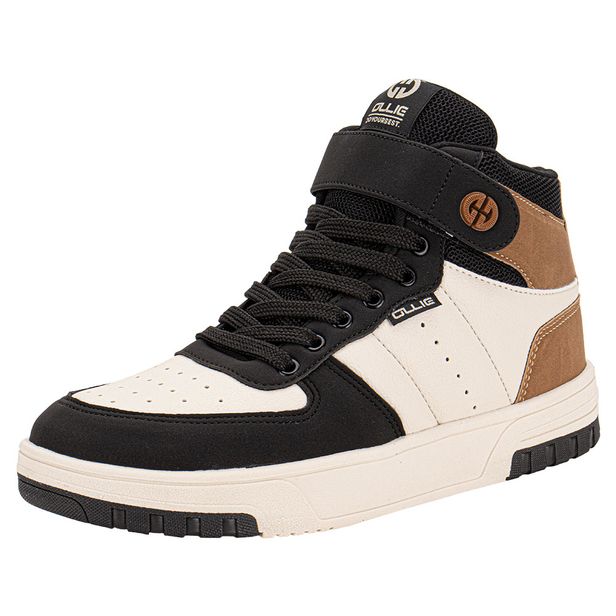 Tênis Masculino Cano Alto Alpha 3 Ollie 400 BEGE/PRETO 37