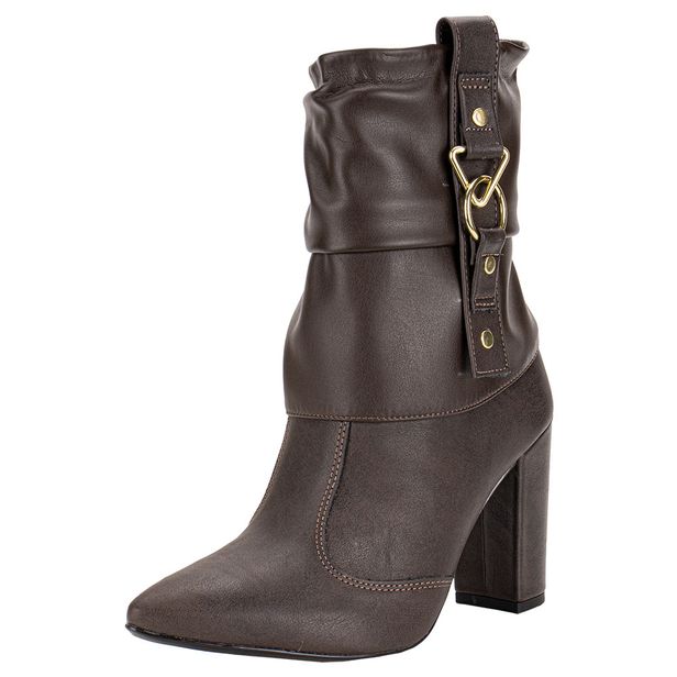 Bota Feminina Cano Baixo Vizzano 3105102 CAFÉ 34