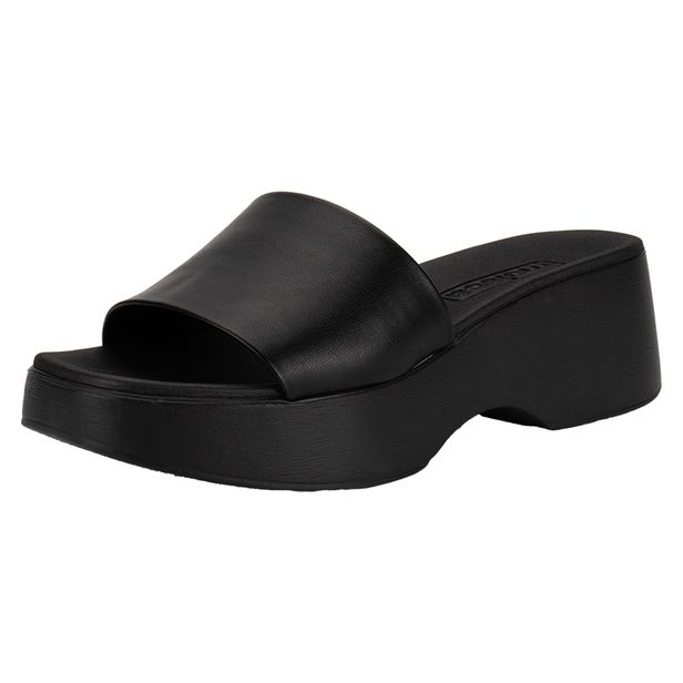 Tamanco Feminino Salto Grosso Moleca 5503100 PRETO 34