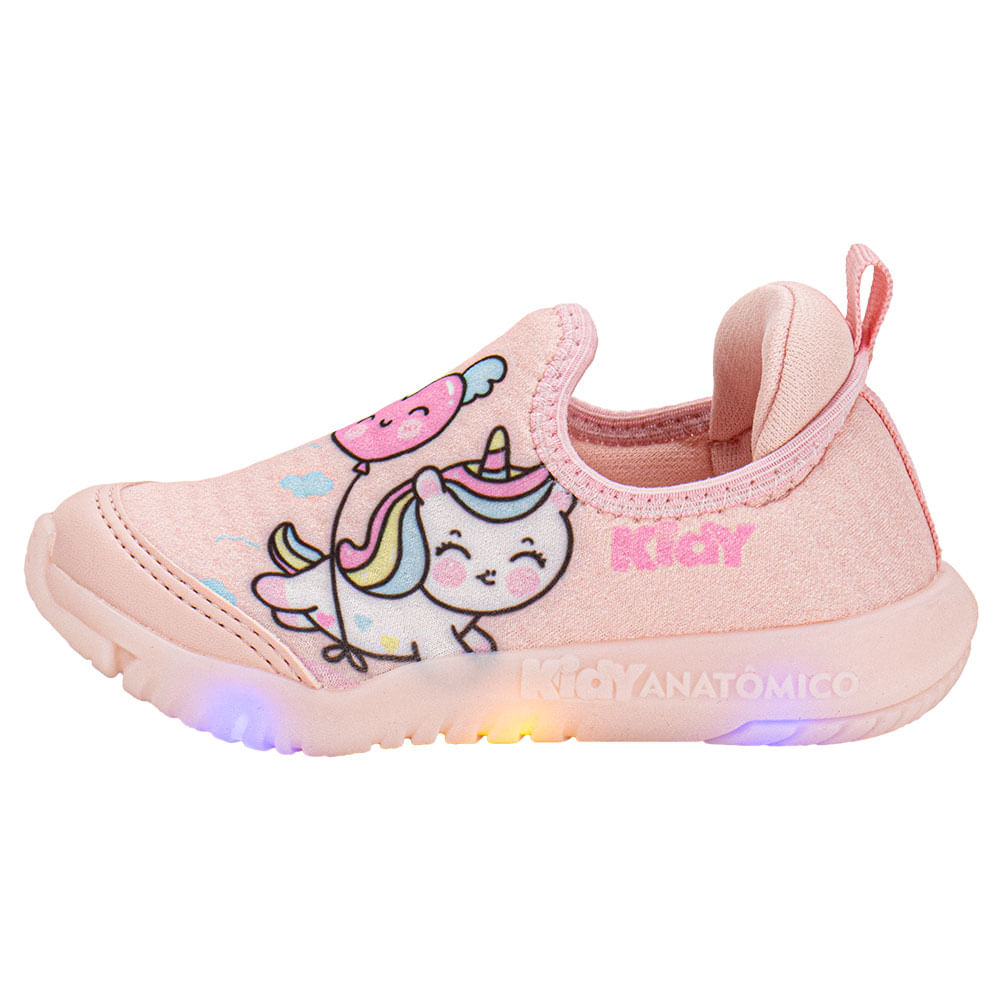 Tênis Infantil Feminino Flex Ligth Kidy 0201198 ROSA cloviscalcados