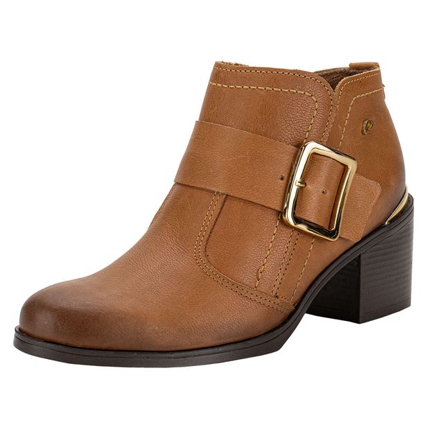 Bota Feminina Cano Baixo Pegada 280307 CARAMELO 35