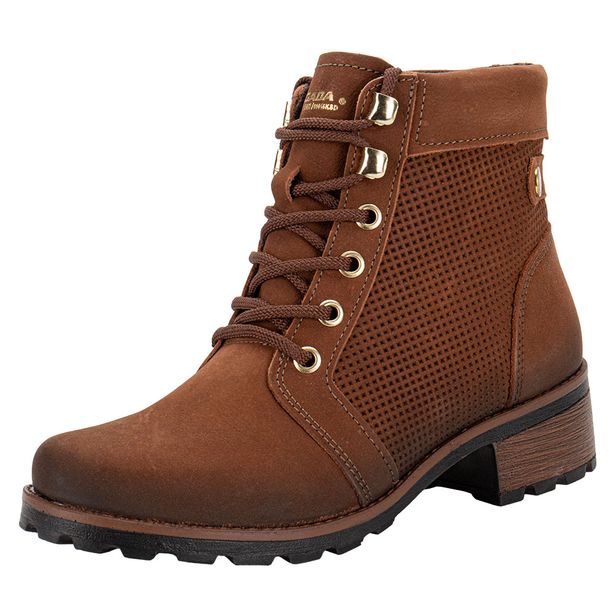 Bota Feminina Coturno Pegada 281409 CARAMELO 34
