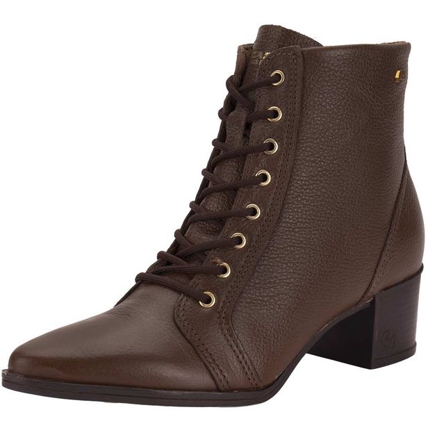 Bota Feminina Coturno Pegada 280503 CAFÉ 35