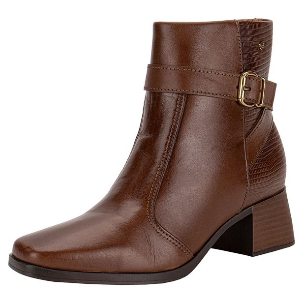 Bota Feminina Cano Baixo Pegada 282353 CAFÉ 34