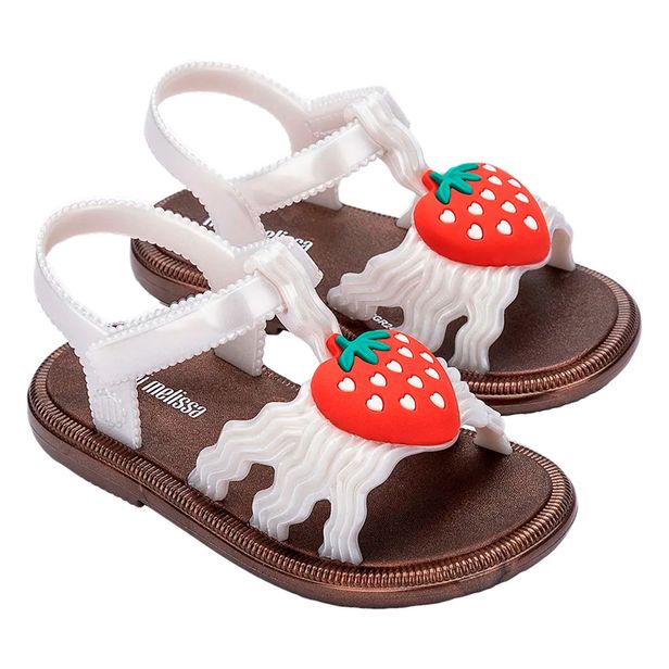 Mini Melissa Hip Sandal Baby 35957 BRANCO/BEGE 19