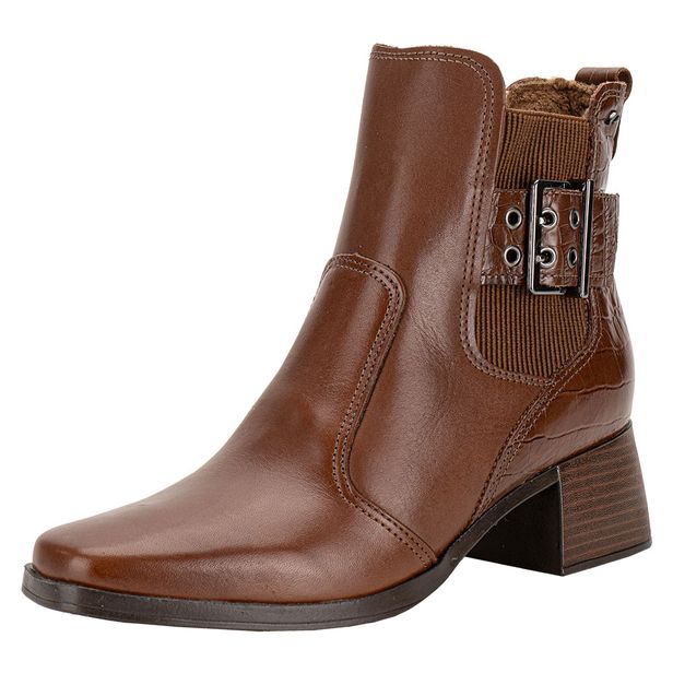 Bota Feminina Cano Baixo Pegada 282351 CHOCOLATE 36