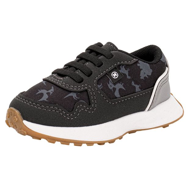 Tênis Infantil Masculino Baby Molekinho 2638104 PRETO/CINZA 19