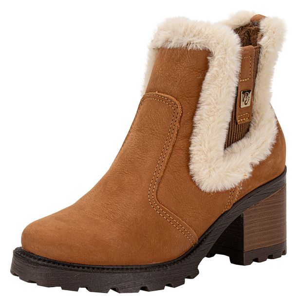 Bota Feminina Cano Baixo Pegada 281307 CAMEL 33