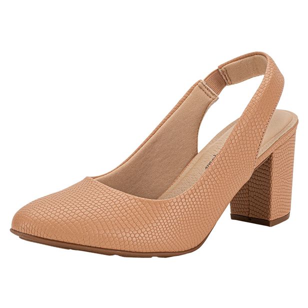 Sapato Feminino Salto Grosso Modare 7377120 SALMÃO 34
