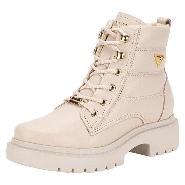 Bota Feminina Coturno Pegada 282402 NATURAL 35