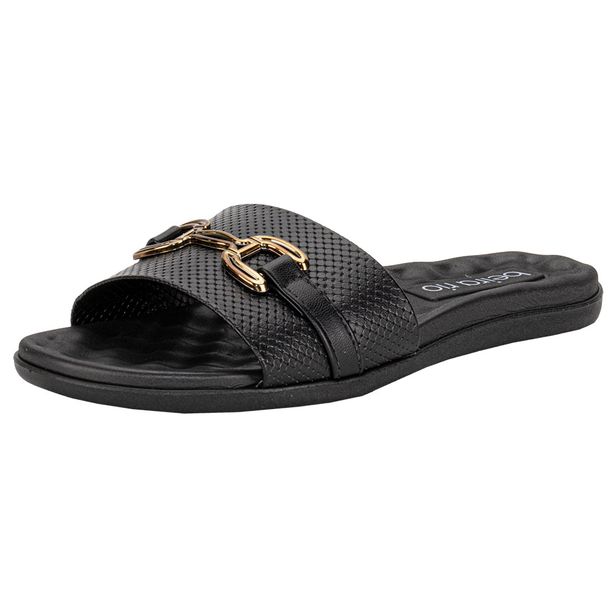Tamanco Feminino Flat Beira Rio 8360362 PRETO 35