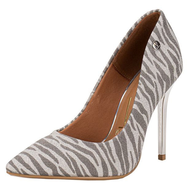 Scarpin Feminino Salto Fino Vizzano 1421200 PRATA 34