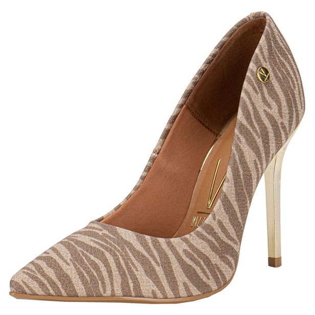 Scarpin Feminino Salto Fino Vizzano 1421200 OURO 35
