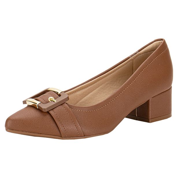 Sapato Feminino Salto Grosso Modare 7340133 CHOCOLATE 34