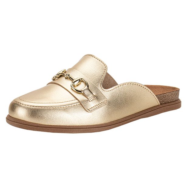 Sapato Feminino Mule Beira Rio 4317102 OURO 34