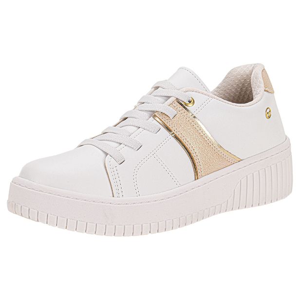 Tênis Feminino Casual Beira Rio 4316114 BRANCO/BEGE 34