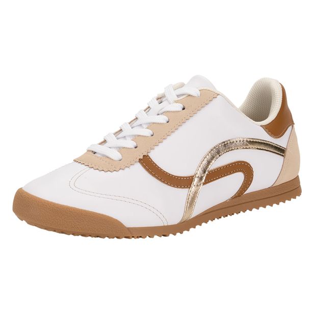 Tênis Feminino Casual Piccadilly 906001 BRANCO/BEGE 35