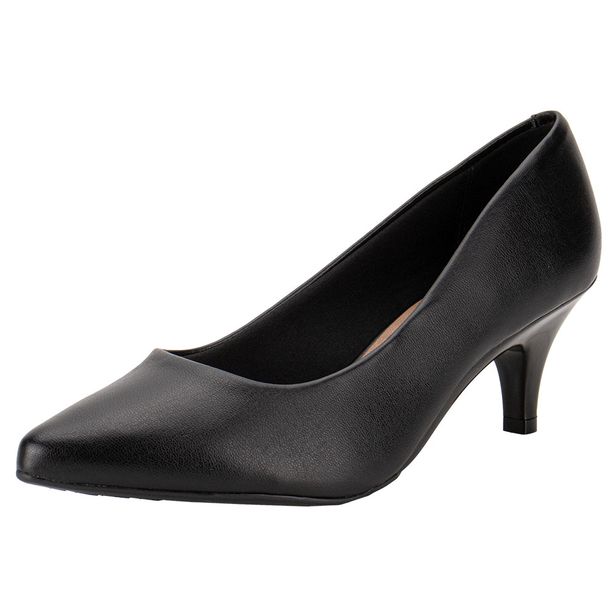 Scarpin Feminino Salto Fino Beira Rio 40761350 PRETO 34