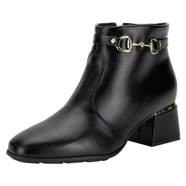 Bota Feminina Cano Baixo Modare 7082102 PRETO 01 34