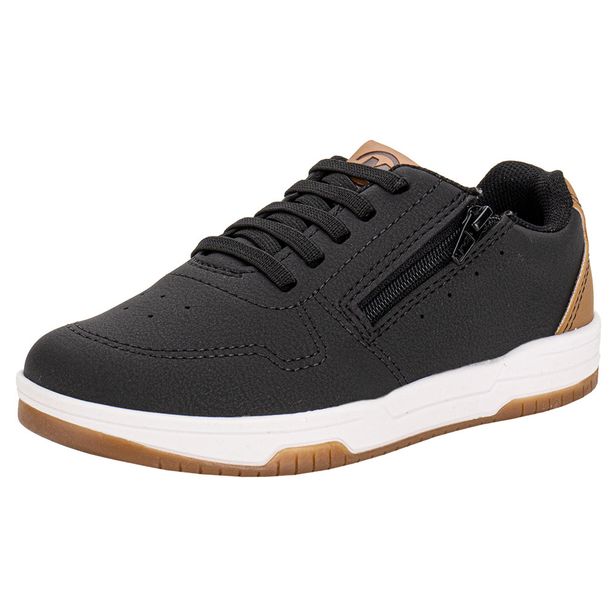 Sapatênis Infantil Masculino Molekinho 2852102 PRETO/CAFÉ 27