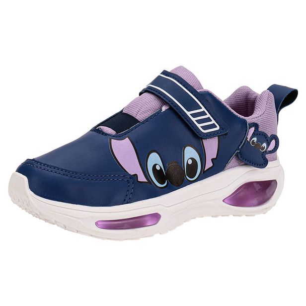 Tênis Infantil Feminino Led Minipé MP2516 AZUL/ROSA 24