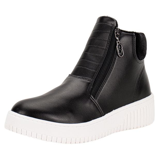 Tênis Feminino Abotinado Beira Rio 4316112 PRETO 34